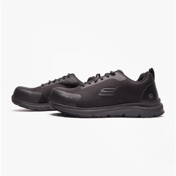 Skechers Work 200090EC ULMUS Mens Safety Trainers Black - Image 4
