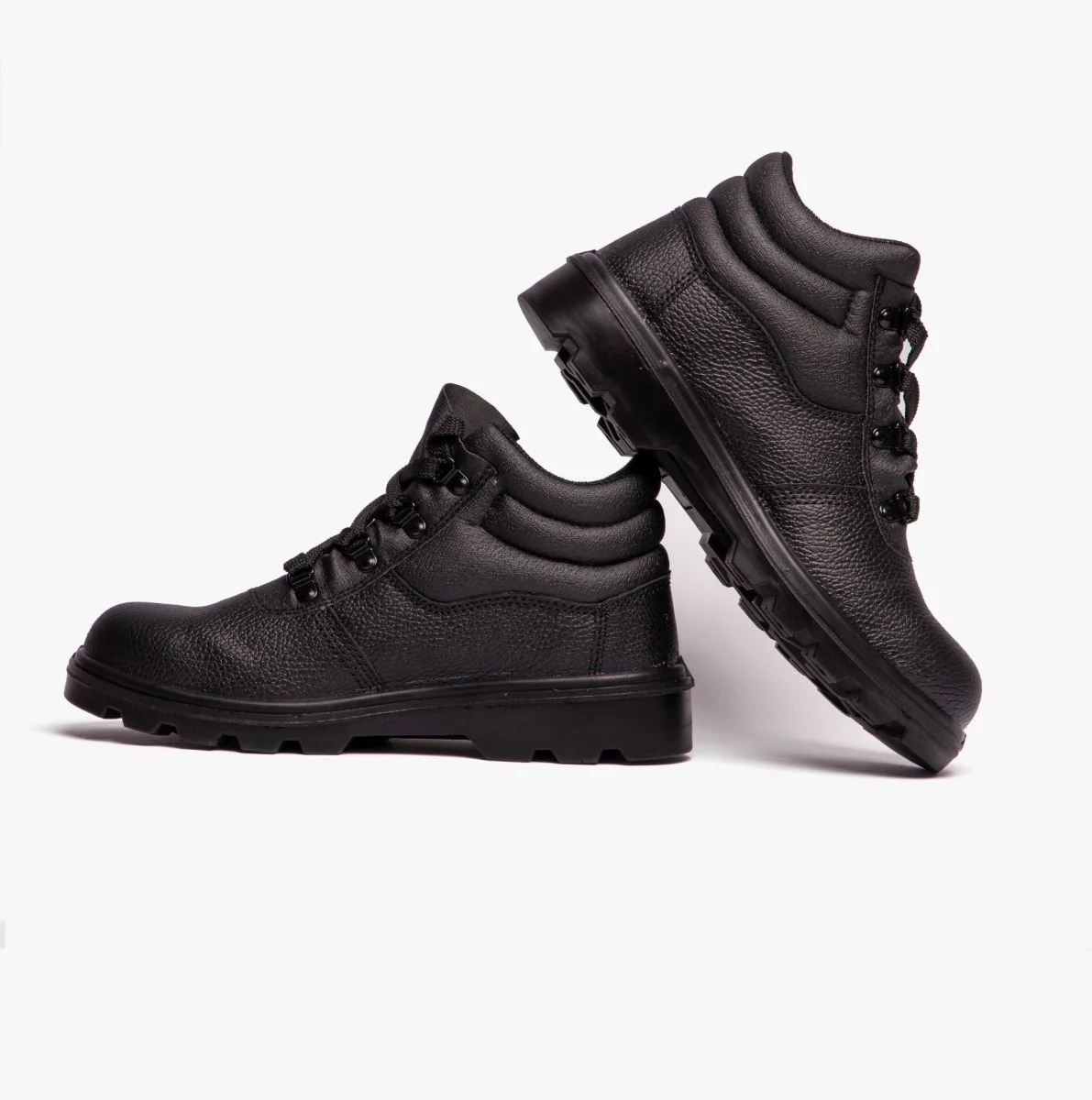 Grafters M240A Unisex Leather Safety Boots Black - Image 10