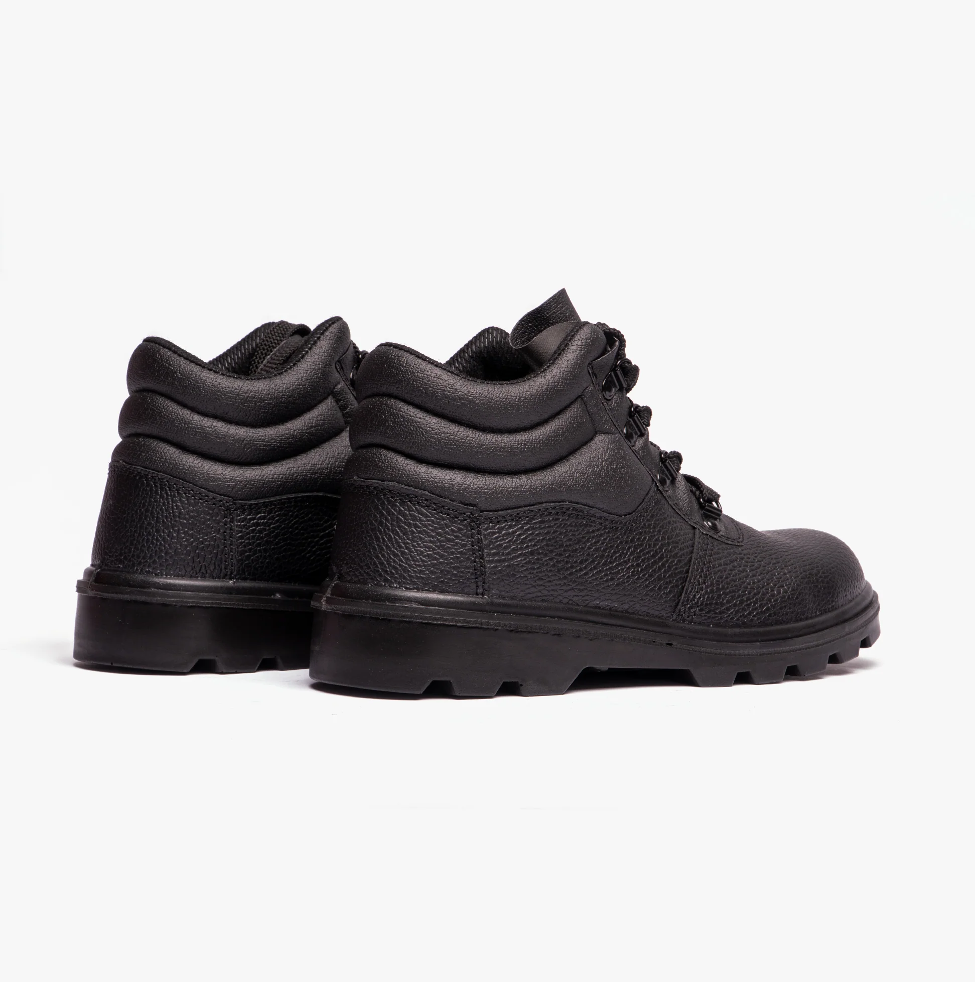 Grafters M240A Unisex Leather Safety Boots Black - Image 3