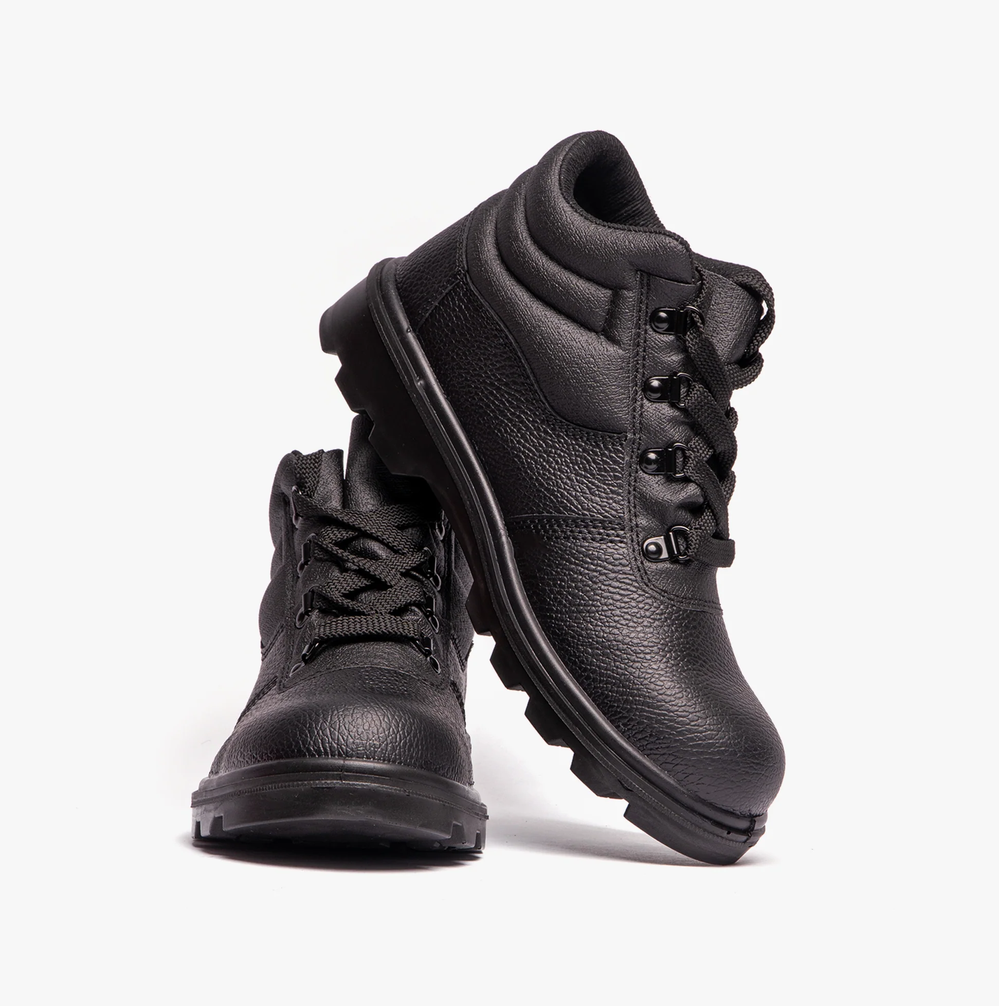 Grafters M240A Unisex Leather Safety Boots Black - Image 5