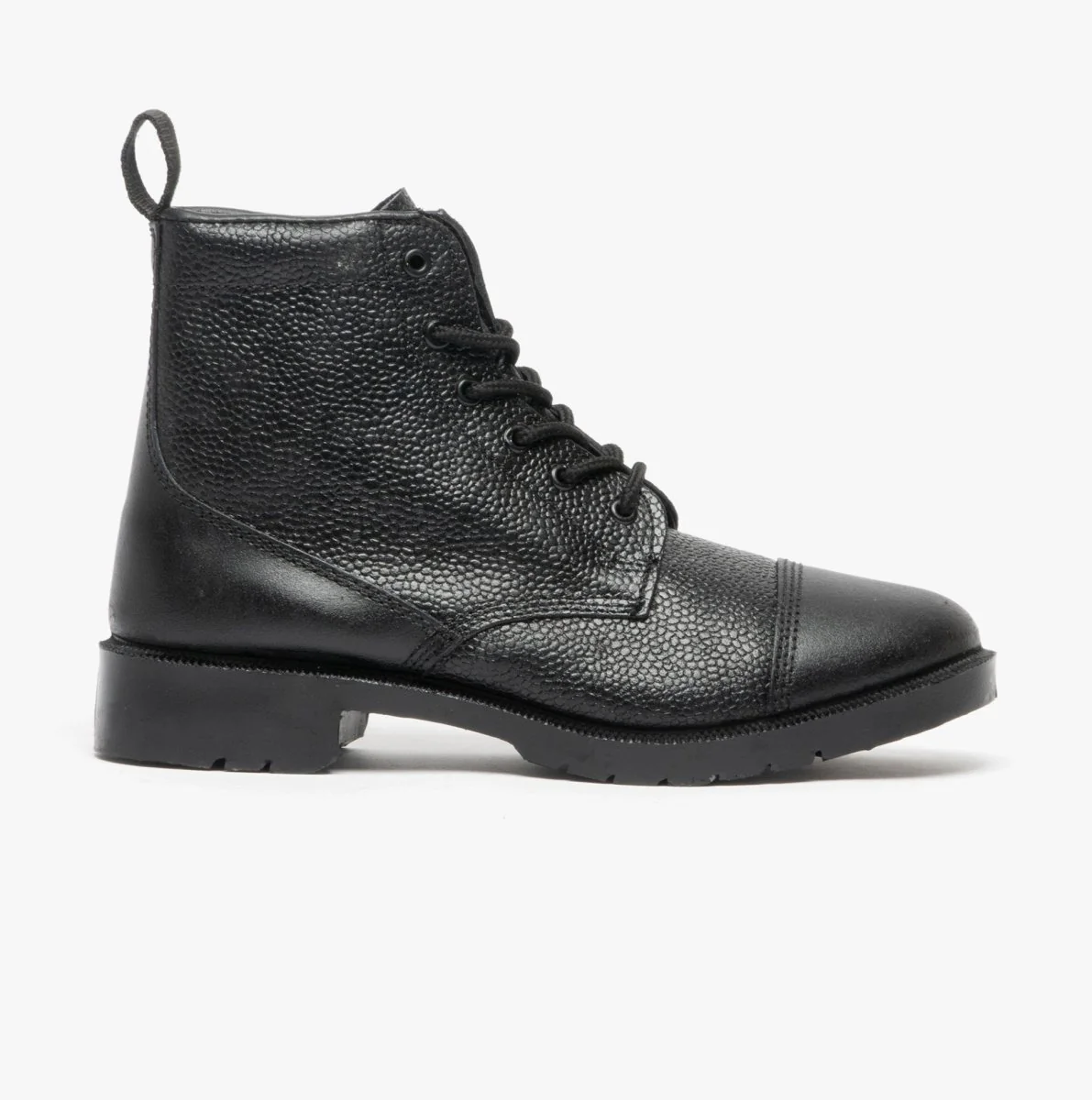 Grafters M391A Unisex Grain Leather Work Boots Black - Image 8
